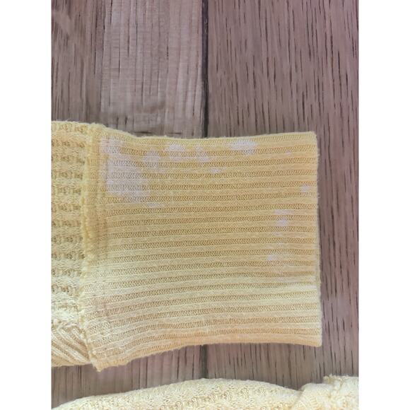 Free People We the Free Yellow Henley Thermal XS Streetwear Fairycore Indie - Picture 10 of 10